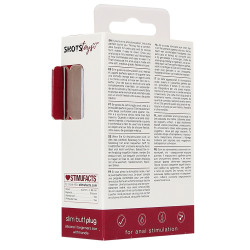 Shots Toys Plug en silicone Slim Butt 7.5 x 2cm Rouge